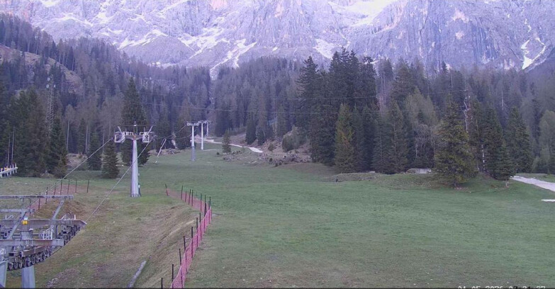 Webcam San Martino di Castrozza - Passo Rolle - Pista Col Verde