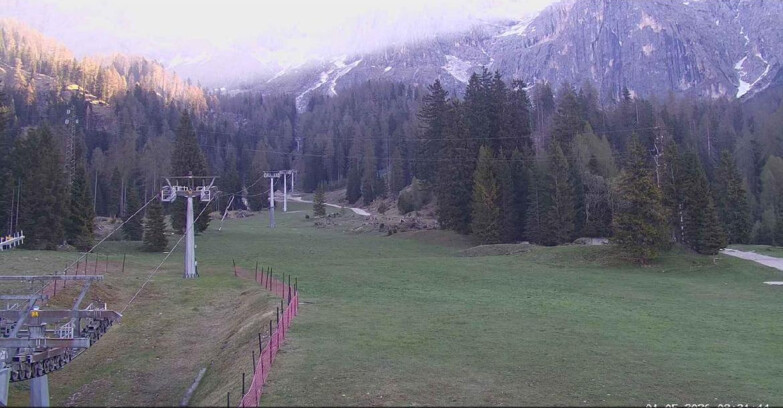Webcam San Martino di Castrozza - Passo Rolle - Pista Col Verde