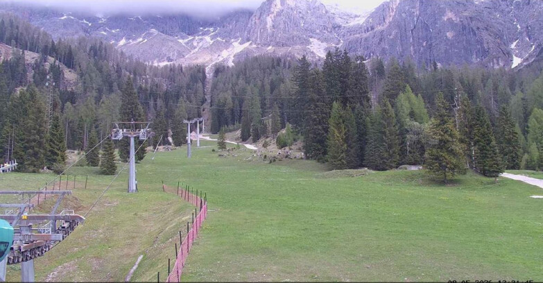 Webcam Сан-Мартино-ди-Кастроцца - Пассо-Ролле - Pista Col Verde