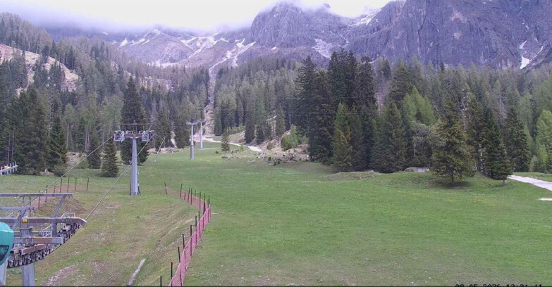Webcam Сан-Мартино-ди-Кастроцца - Пассо-Ролле - Pista Col Verde