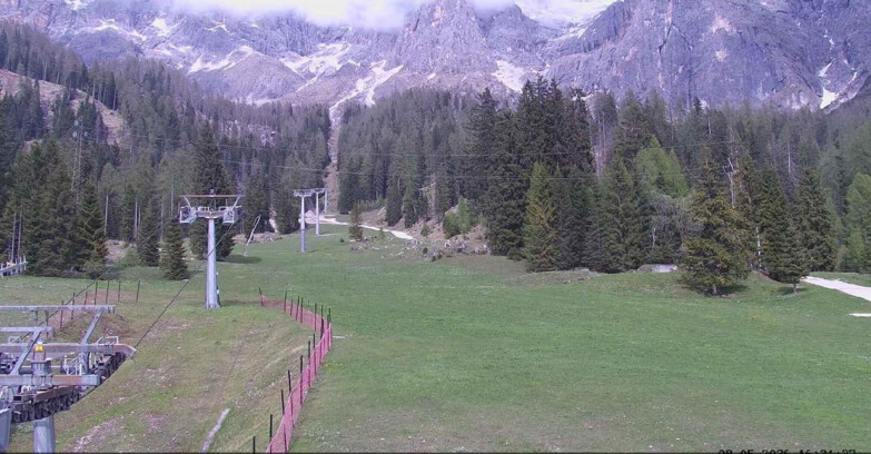 Webcam Сан-Мартино-ди-Кастроцца - Пассо-Ролле - Pista Col Verde