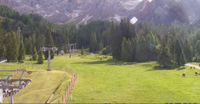 Webcam San Martino di Castrozza - Passo Rolle - Pista Col Verde