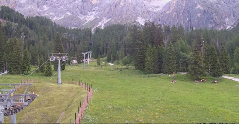 Webcam San Martino di Castrozza - Passo Rolle - Pista Col Verde