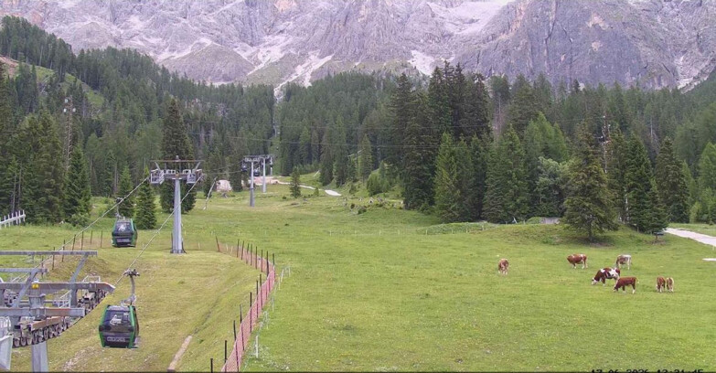 Webcam San Martino di Castrozza - Passo Rolle - Pista Col Verde
