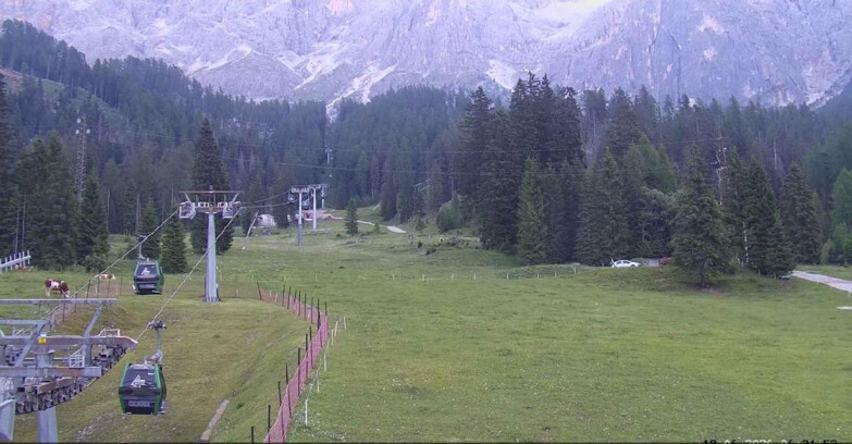 Webcam San Martino di Castrozza - Passo Rolle - Pista Col Verde