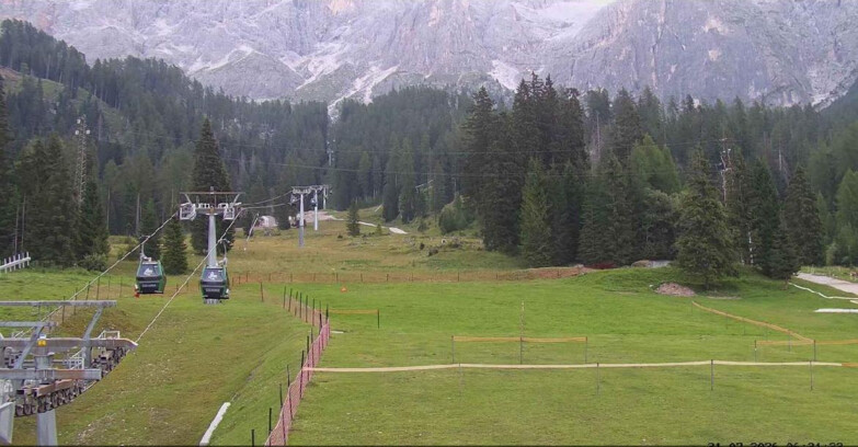 Webcam San Martino di Castrozza - Passo Rolle - Pista Col Verde