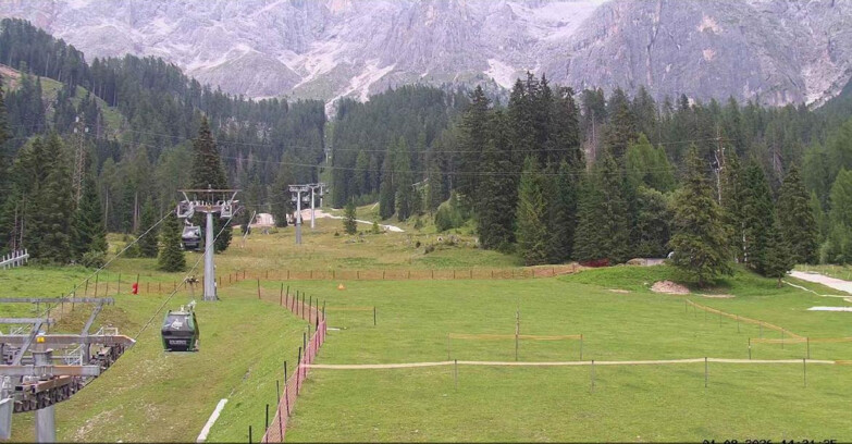 Webcam San Martino di Castrozza - Passo Rolle  - Pista Col Verde