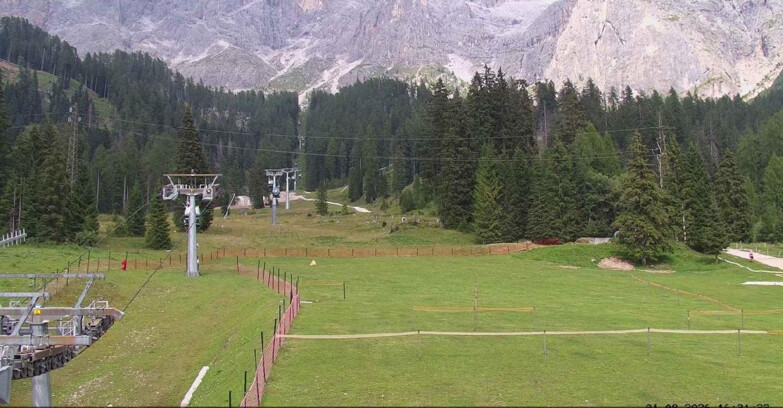 Webcam San Martino di Castrozza - Passo Rolle  - Pista Col Verde