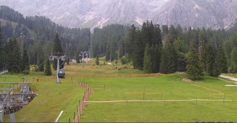 Webcam San Martino di Castrozza - Passo Rolle  - Pista Col Verde