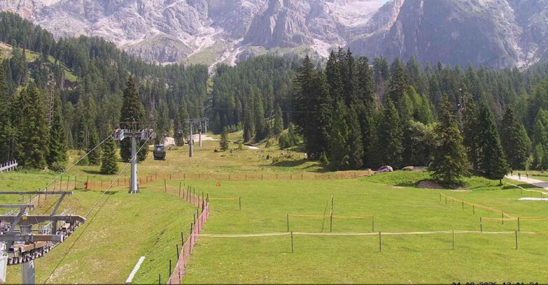 Webcam San Martino di Castrozza - Passo Rolle - Pista Col Verde