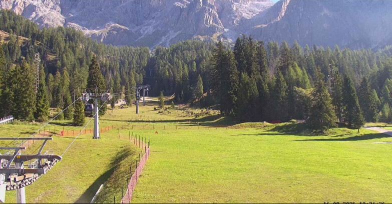 Webcam San Martino di Castrozza - Passo Rolle  - Pista Col Verde
