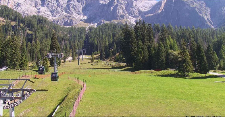 Webcam San Martino di Castrozza - Passo Rolle  - Pista Col Verde