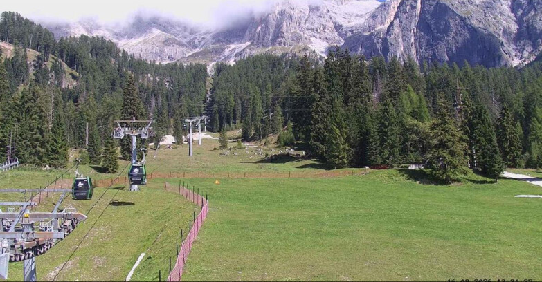 Webcam San Martino di Castrozza - Passo Rolle  - Pista Col Verde