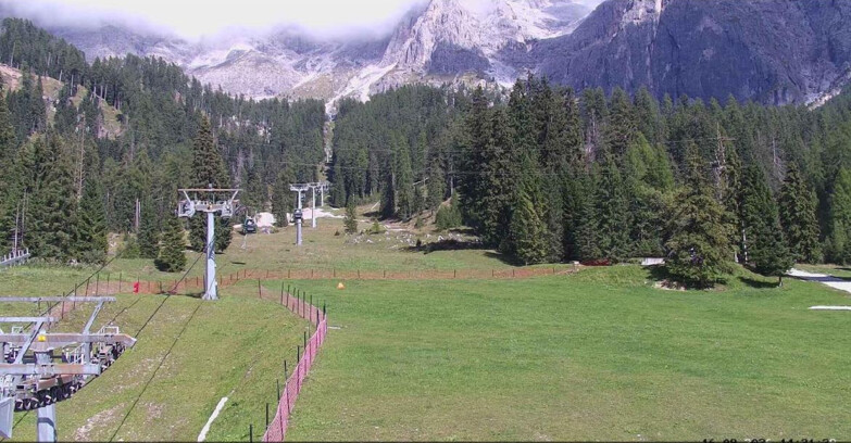 Webcam San Martino di Castrozza - Passo Rolle  - Pista Col Verde