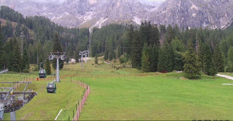 Webcam San Martino di Castrozza - Passo Rolle - Pista Col Verde