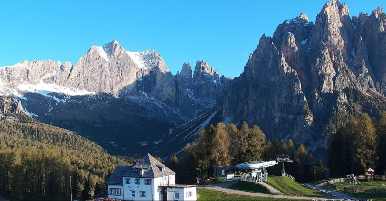 Webcam Vigo di Fassa-Pera-Ciampedìe - Vigo - Torri del Vajolet