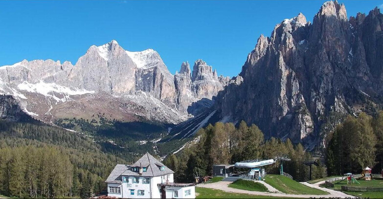 Webcam Vigo di Fassa-Pera-Ciampedìe - Vigo - Torri del Vajolet