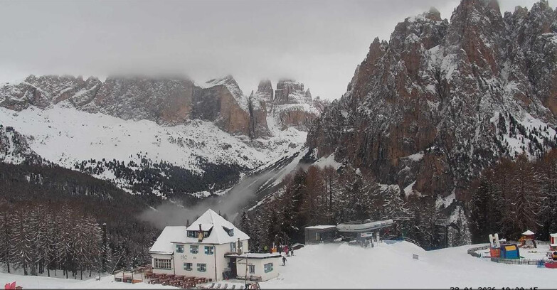 Webcam Vigo di Fassa-Pera-Ciampedìe - Vigo - Torri del Vajolet
