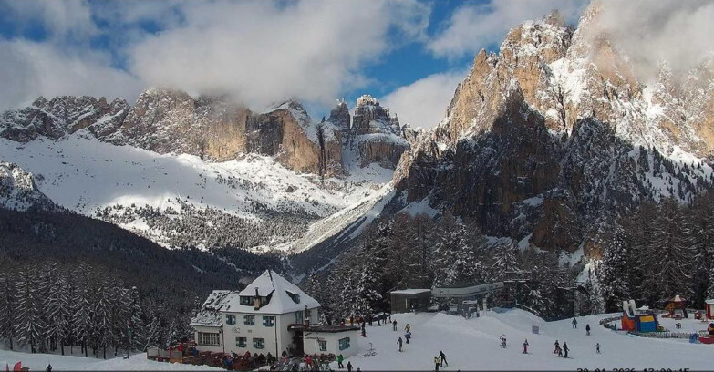 Webcam Vigo di Fassa-Pera-Ciampedie - Vigo - Torri del Vajolet