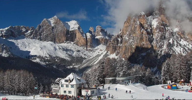 Webcam Vigo di Fassa-Pera-Ciampedie - Vigo - Torri del Vajolet