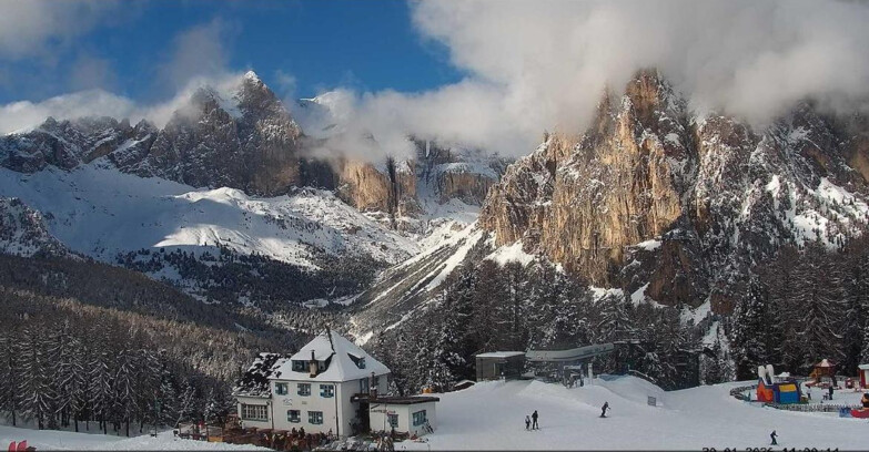 Webcam Vigo di Fassa-Pera-Ciampedie - Vigo - Torri del Vajolet