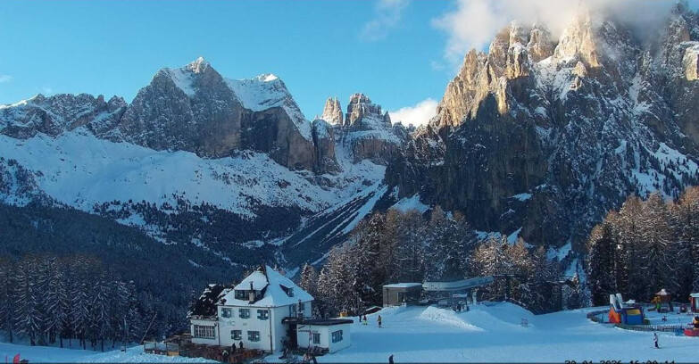 Webcam Vigo di Fassa-Pera-Ciampedie - Vigo - Torri del Vajolet