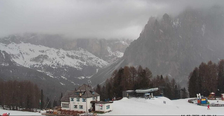 Webcam Vigo di Fassa-Pera-Ciampedìe - Vigo - Torri del Vajolet