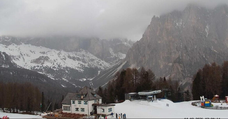 Webcam Vigo di Fassa-Pera-Ciampedìe - Vigo - Torri del Vajolet