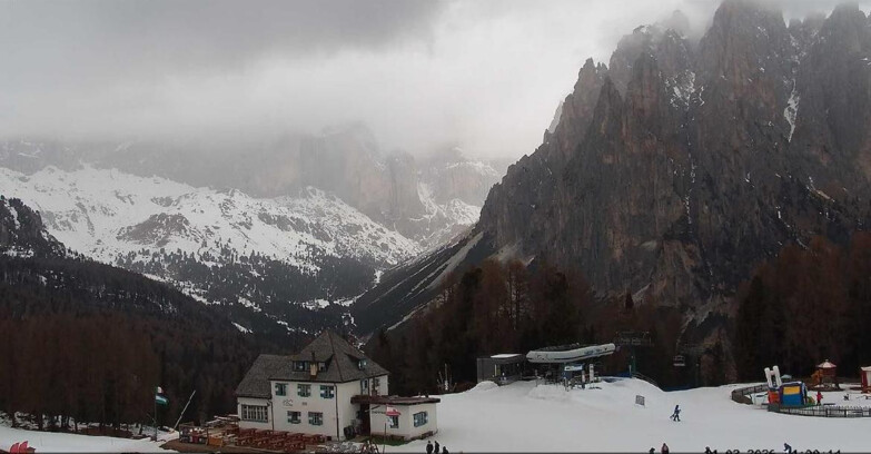 Webcam Vigo di Fassa-Pera-Ciampedìe - Vigo - Torri del Vajolet