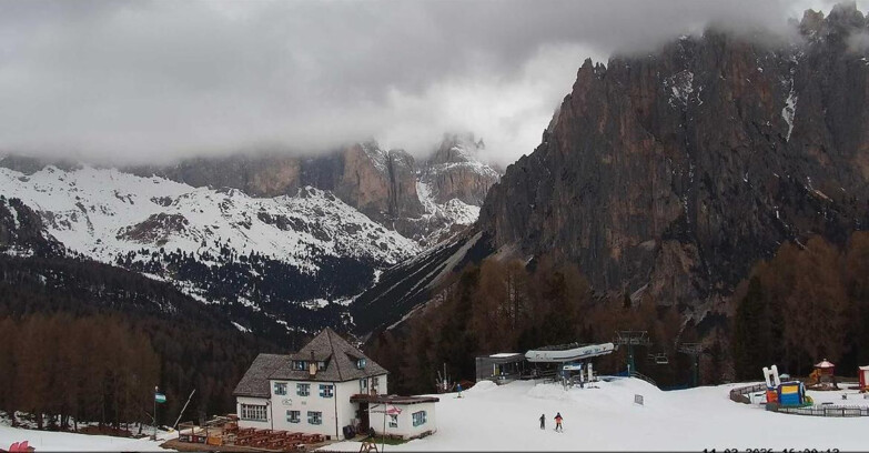 Webcam Vigo di Fassa-Pera-Ciampedìe - Vigo - Torri del Vajolet