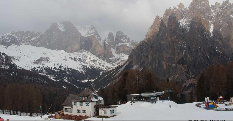 Webcam Vigo di Fassa-Pera-Ciampedie - Vigo - Torri del Vajolet