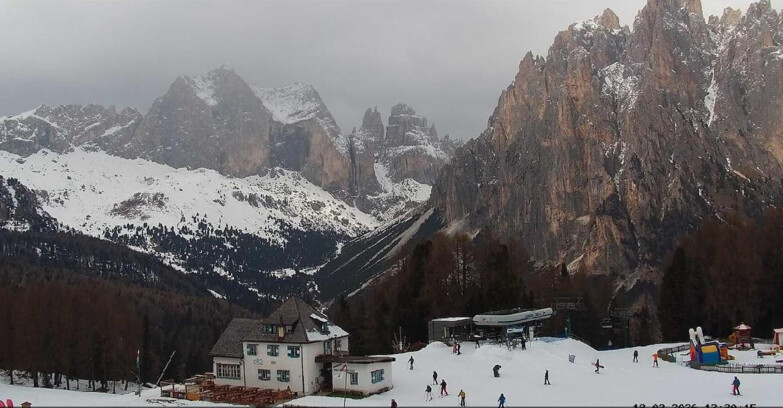 Webcam Vigo di Fassa-Pera-Ciampedie - Vigo - Torri del Vajolet