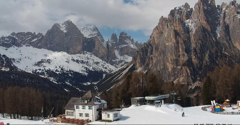 Webcam Vigo di Fassa-Pera-Ciampedie - Vigo - Torri del Vajolet
