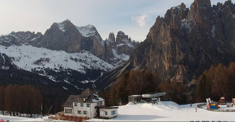 Webcam Vigo di Fassa-Pera-Ciampedie - Vigo - Torri del Vajolet