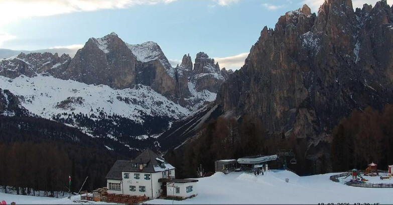 Webcam Vigo di Fassa-Pera-Ciampedie - Vigo - Torri del Vajolet