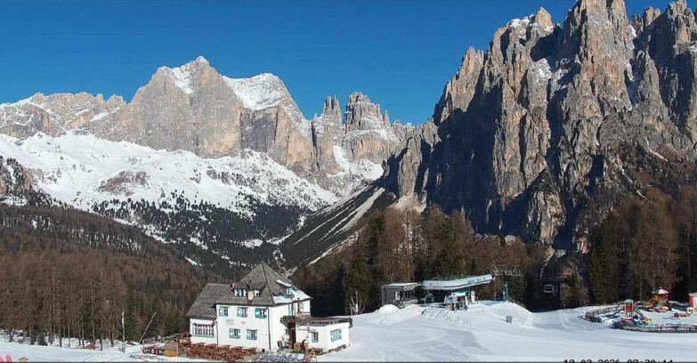 Webcam Vigo di Fassa-Pera-Ciampedie - Vigo - Torri del Vajolet