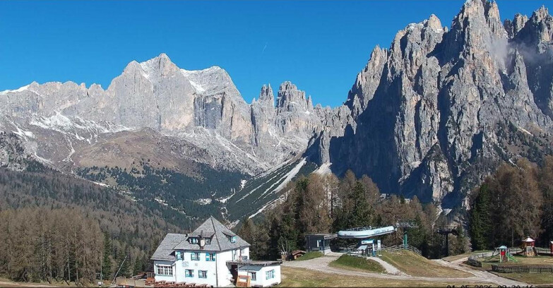 Webcam Vigo di Fassa-Pera-Ciampedìe - Vigo - Torri del Vajolet