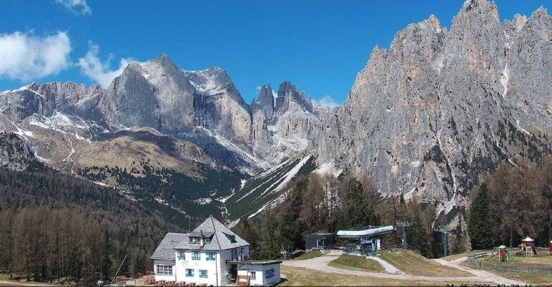 Webcam Vigo di Fassa-Pera-Ciampedìe - Vigo - Torri del Vajolet