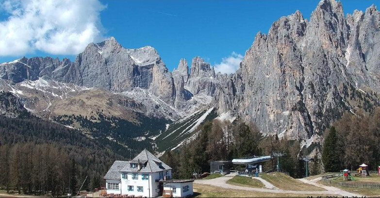 Webcam Vigo di Fassa-Pera-Ciampedìe - Vigo - Torri del Vajolet