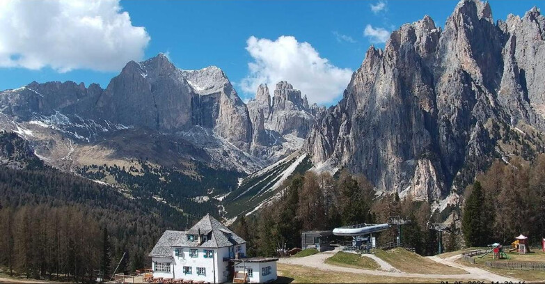 Webcam Vigo di Fassa-Pera-Ciampedìe - Vigo - Torri del Vajolet