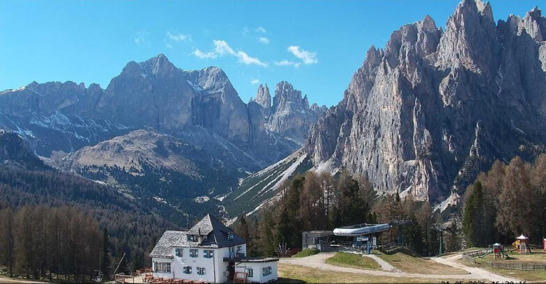 Webcam Vigo di Fassa-Pera-Ciampedìe - Vigo - Torri del Vajolet