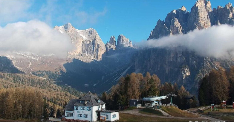 Webcam Vigo di Fassa-Pera-Ciampedìe - Vigo - Torri del Vajolet