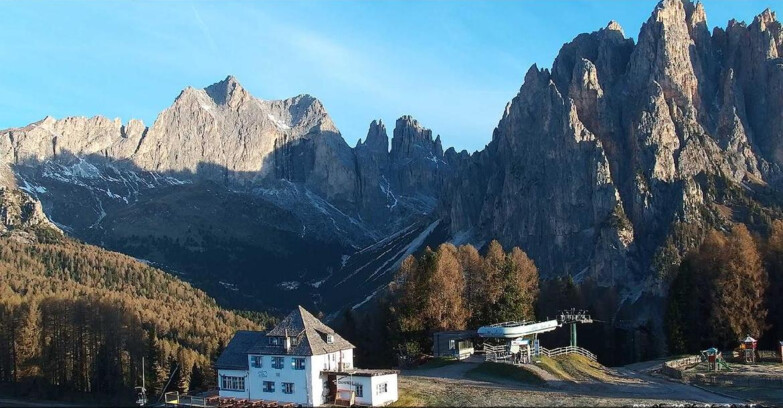 Webcam Vigo di Fassa-Pera-Ciampedìe - Vigo - Torri del Vajolet