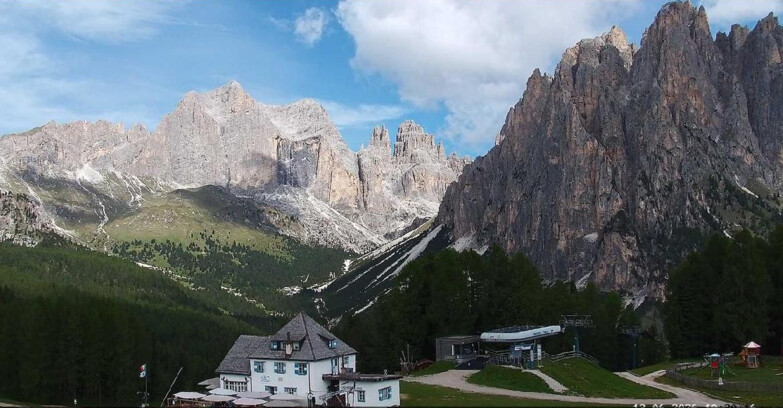 Webcam Vigo di Fassa-Pera-Ciampedìe - Vigo - Torri del Vajolet