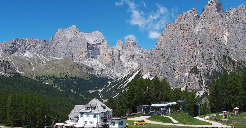 Webcam Vigo di Fassa-Pera-Ciampedìe - Vigo - Torri del Vajolet