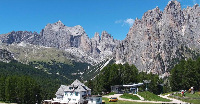 Webcam Vigo di Fassa-Pera-Ciampedìe - Vigo - Torri del Vajolet