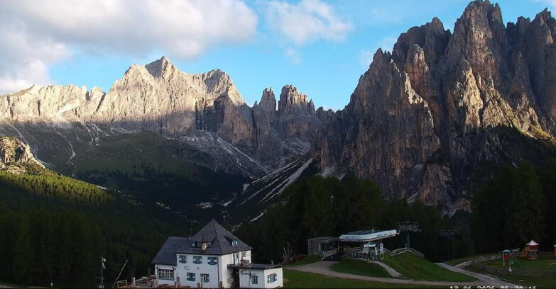 Webcam Vigo di Fassa-Pera-Ciampedìe - Vigo - Torri del Vajolet