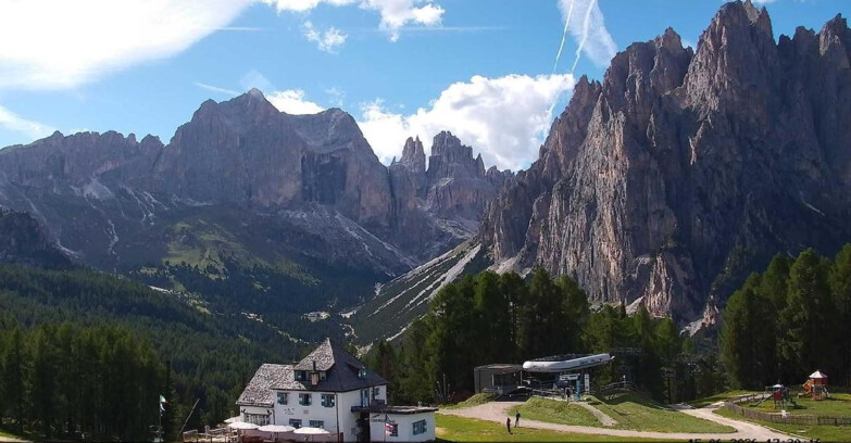 Webcam Vigo di Fassa-Pera-Ciampedìe - Vigo di Fassa - Torri del Vajolet
