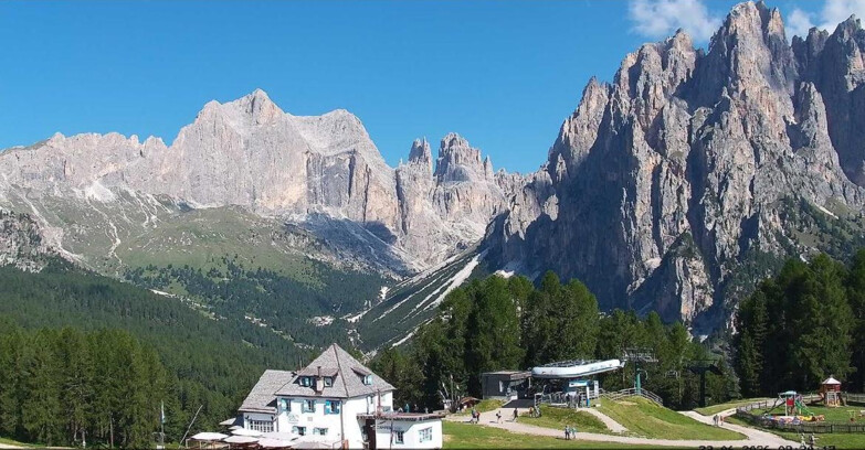 Webcam Vigo di Fassa-Pera-Ciampedìe - Vigo - Torri del Vajolet