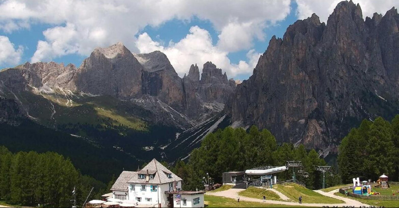 Webcam Vigo di Fassa-Pera-Ciampedie - Vigo - Torri del Vajolet